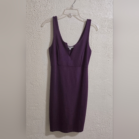 Haute Monde Purple Sleeveless Scoop Neck Sheath Mini Dress - Picture 2 of 5